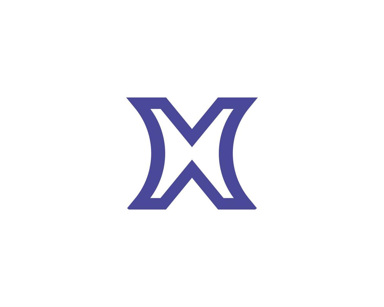 x logotyp design vektor mall