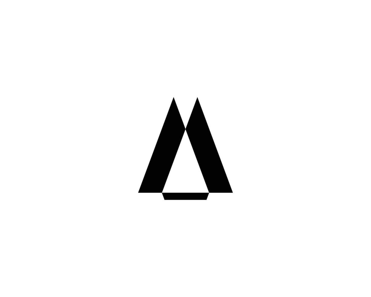 eine aa-buchstabe-logo-design-vektorvorlage vektor