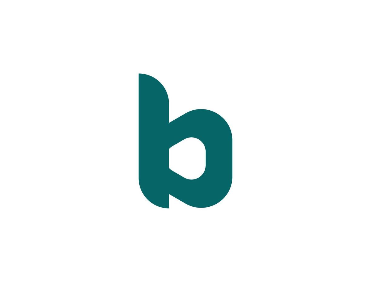 b logotyp design vektor mall