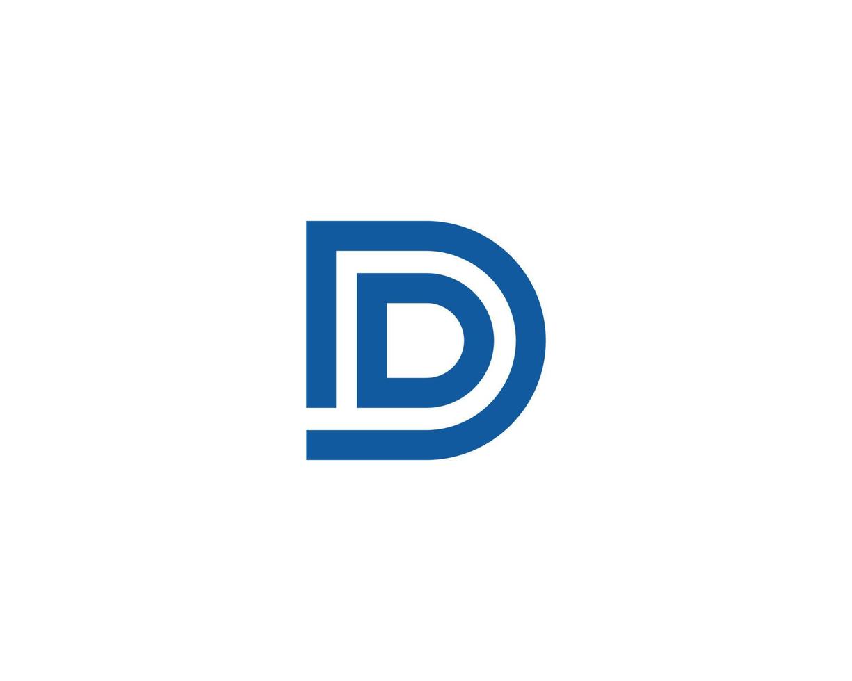 d logotyp design vektor mall