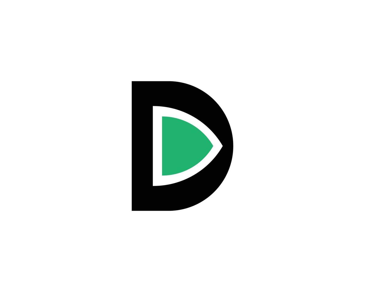 d-Logo-Design-Vektorvorlage vektor