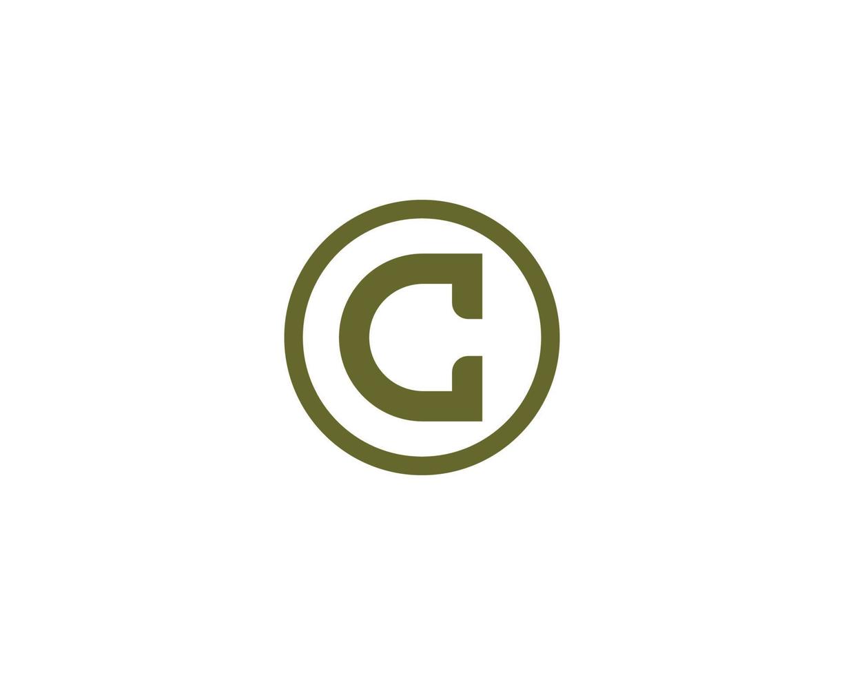 c logotyp design vektor mall