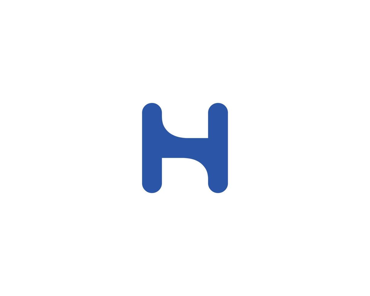 h-Logo-Design-Vektorvorlage vektor