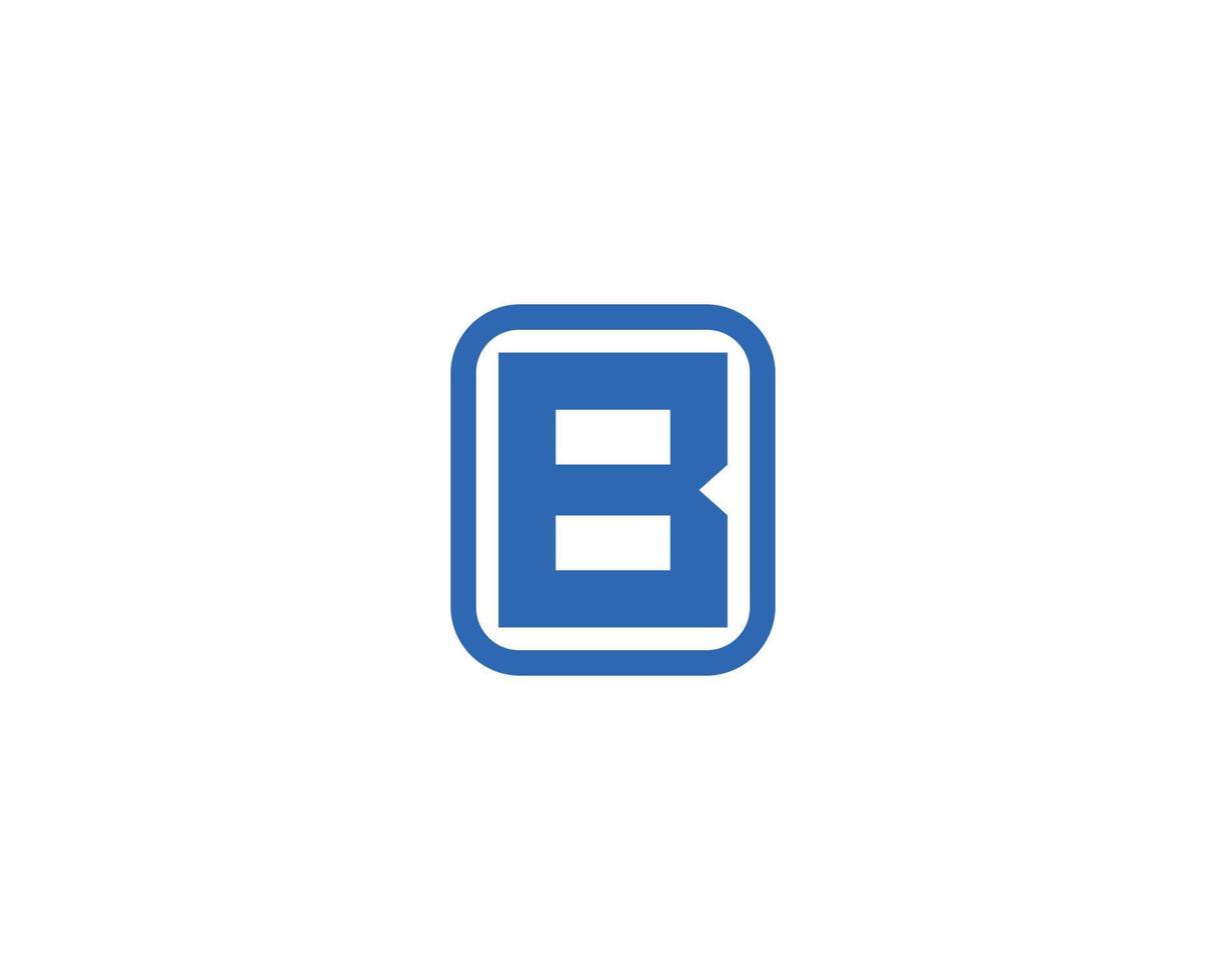 b-Logo-Design-Vektorvorlage vektor