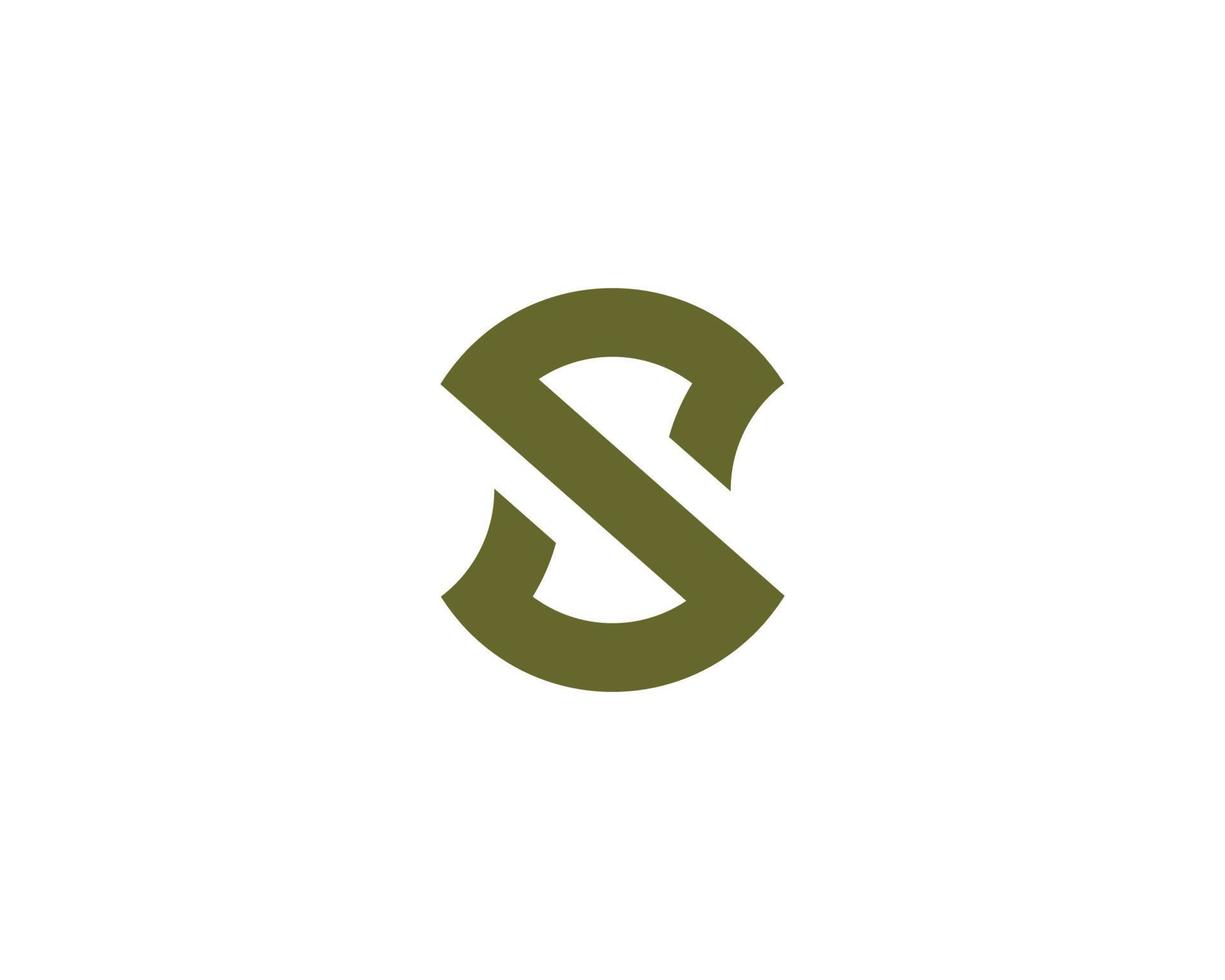 s logotyp design vektor mall