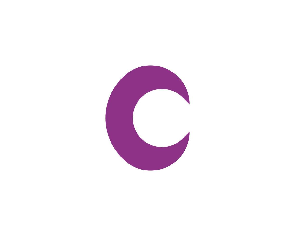 c logotyp design vektor mall