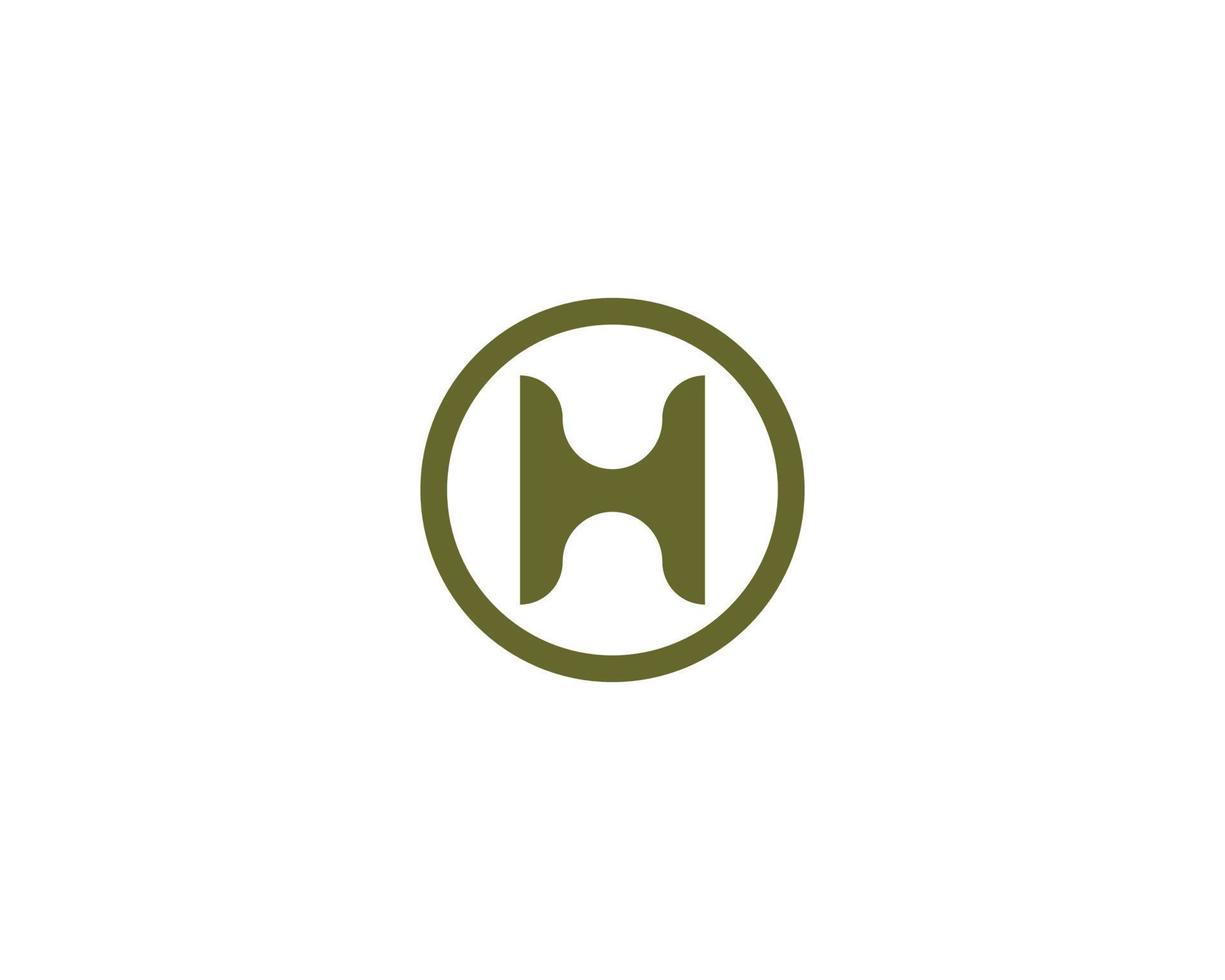 h-Logo-Design-Vektorvorlage vektor