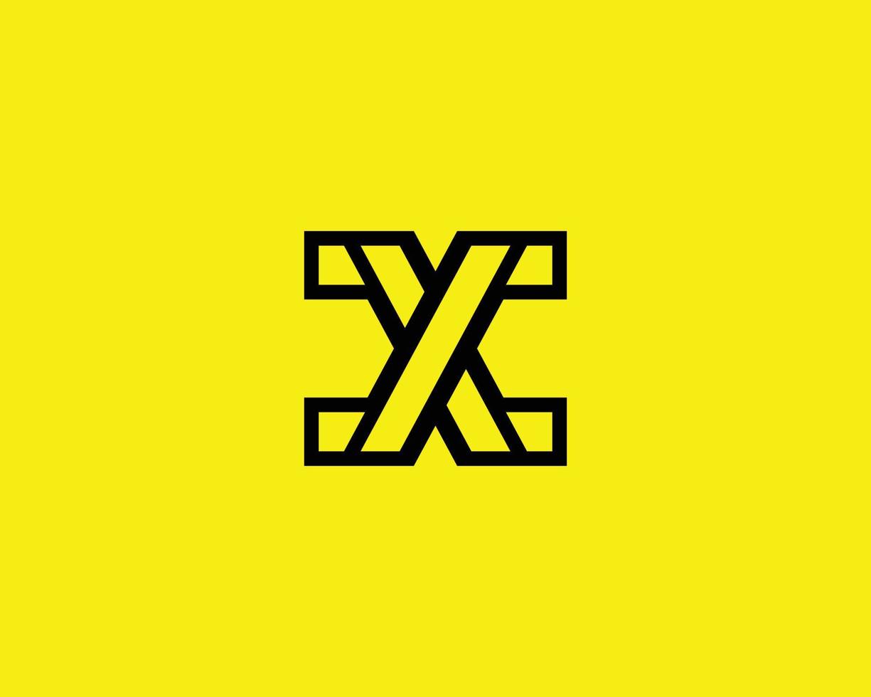 x logotyp design vektor mall