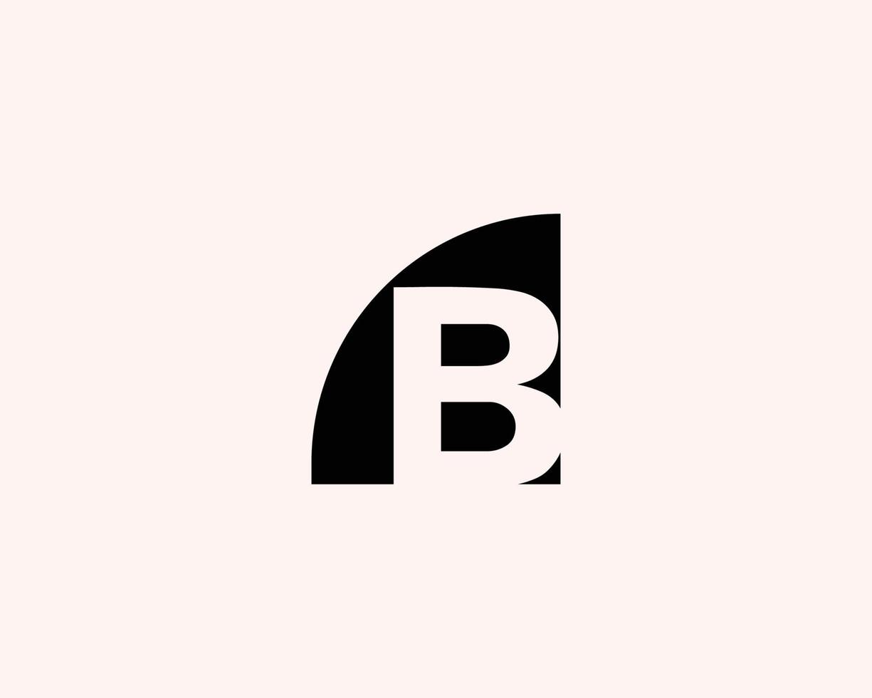 b logotyp design vektor mall