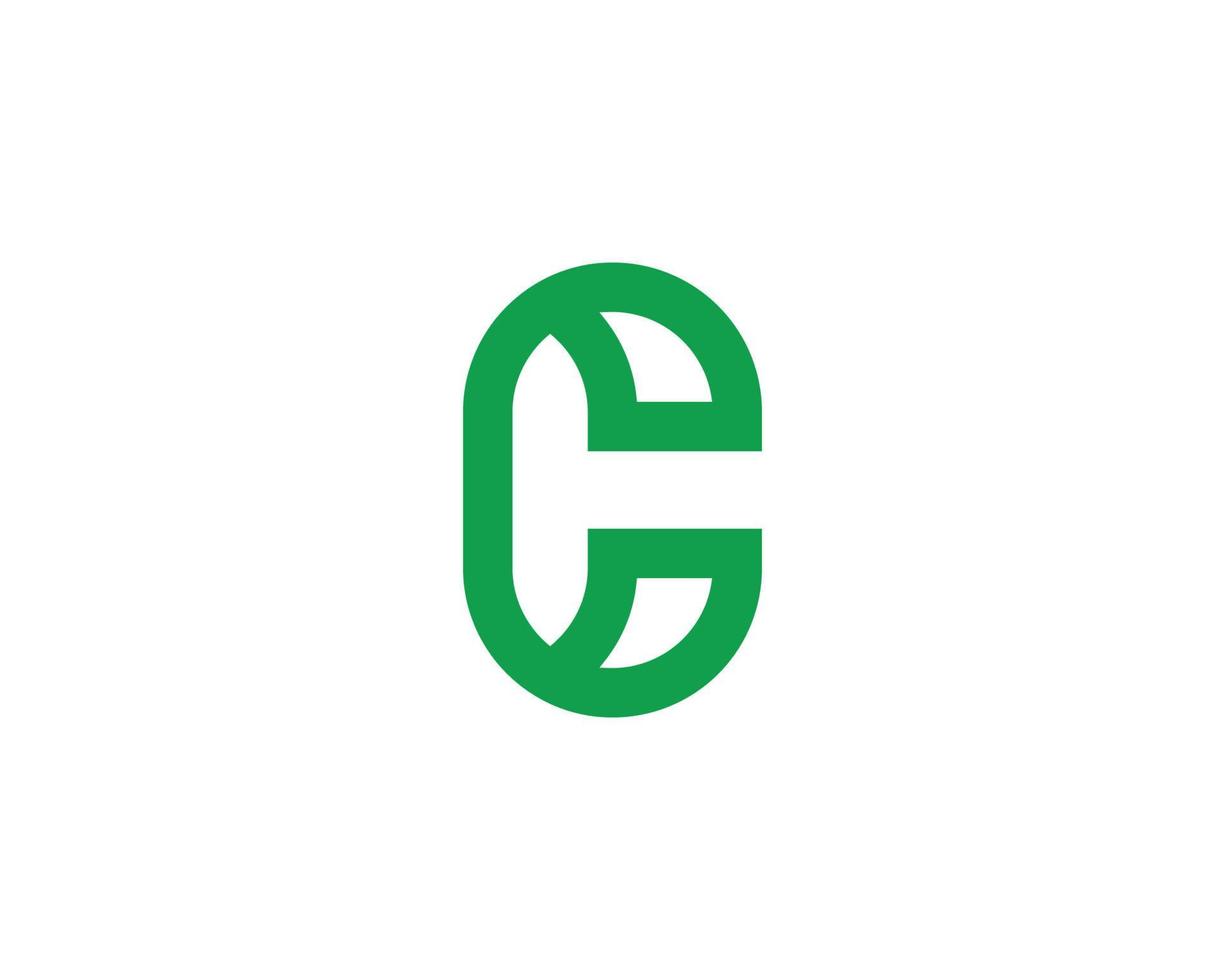 c logotyp design vektor mall