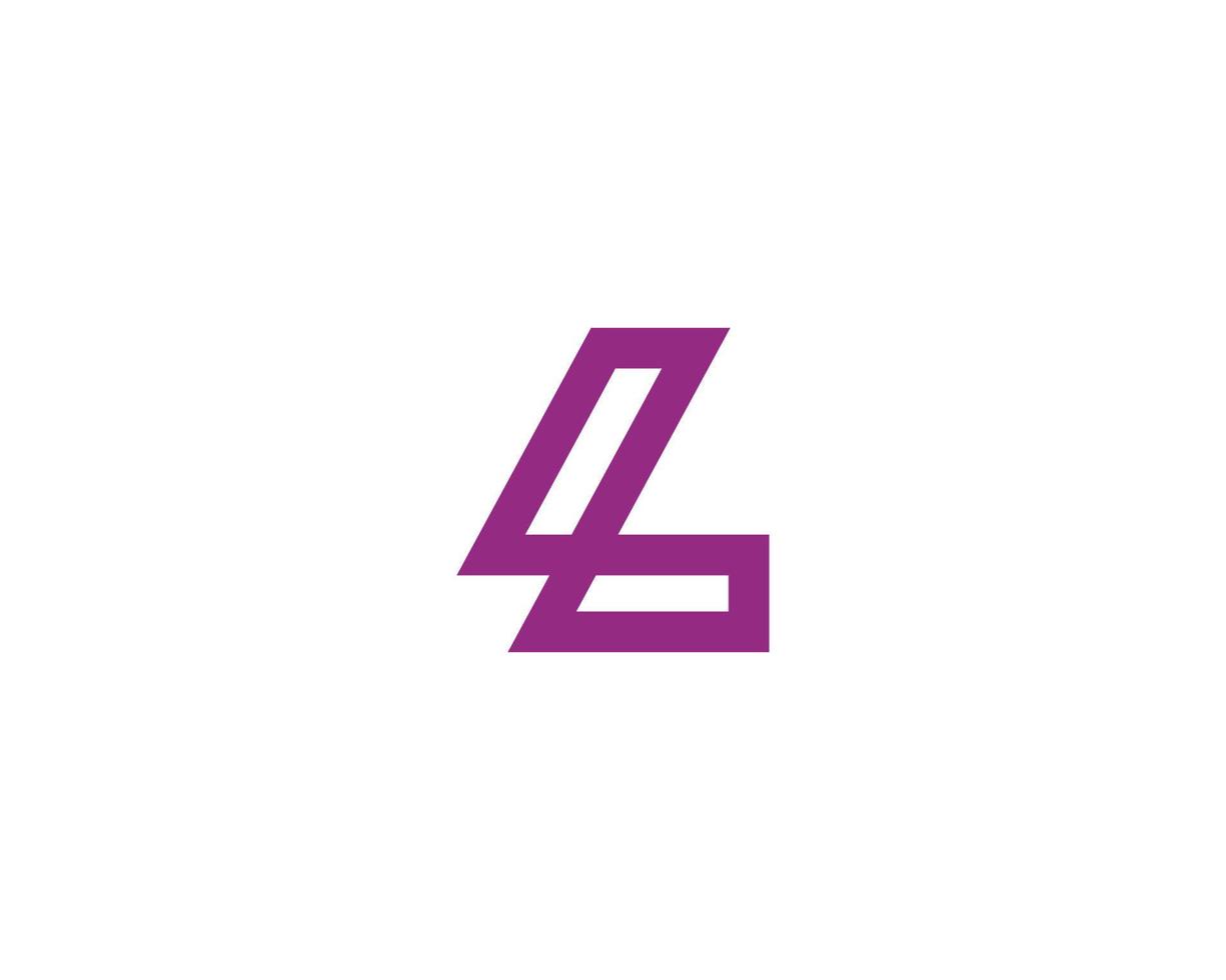 l logotyp design vektor mall