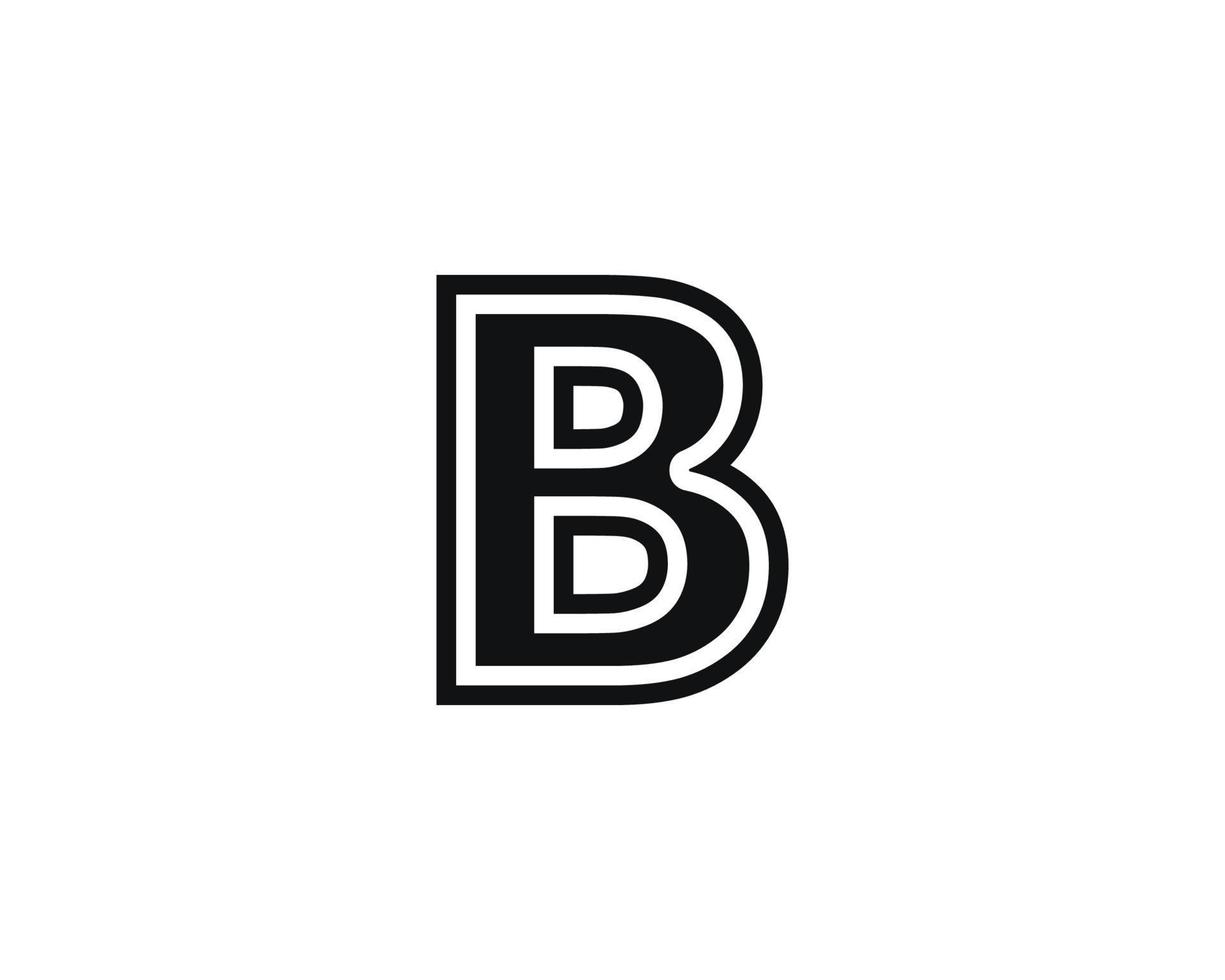 b-Logo-Design-Vektorvorlage vektor