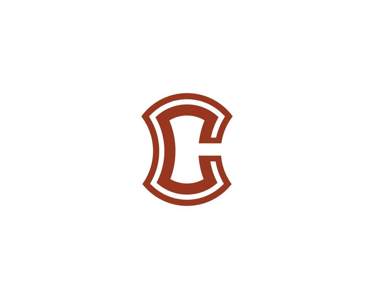 c logotyp design vektor mall