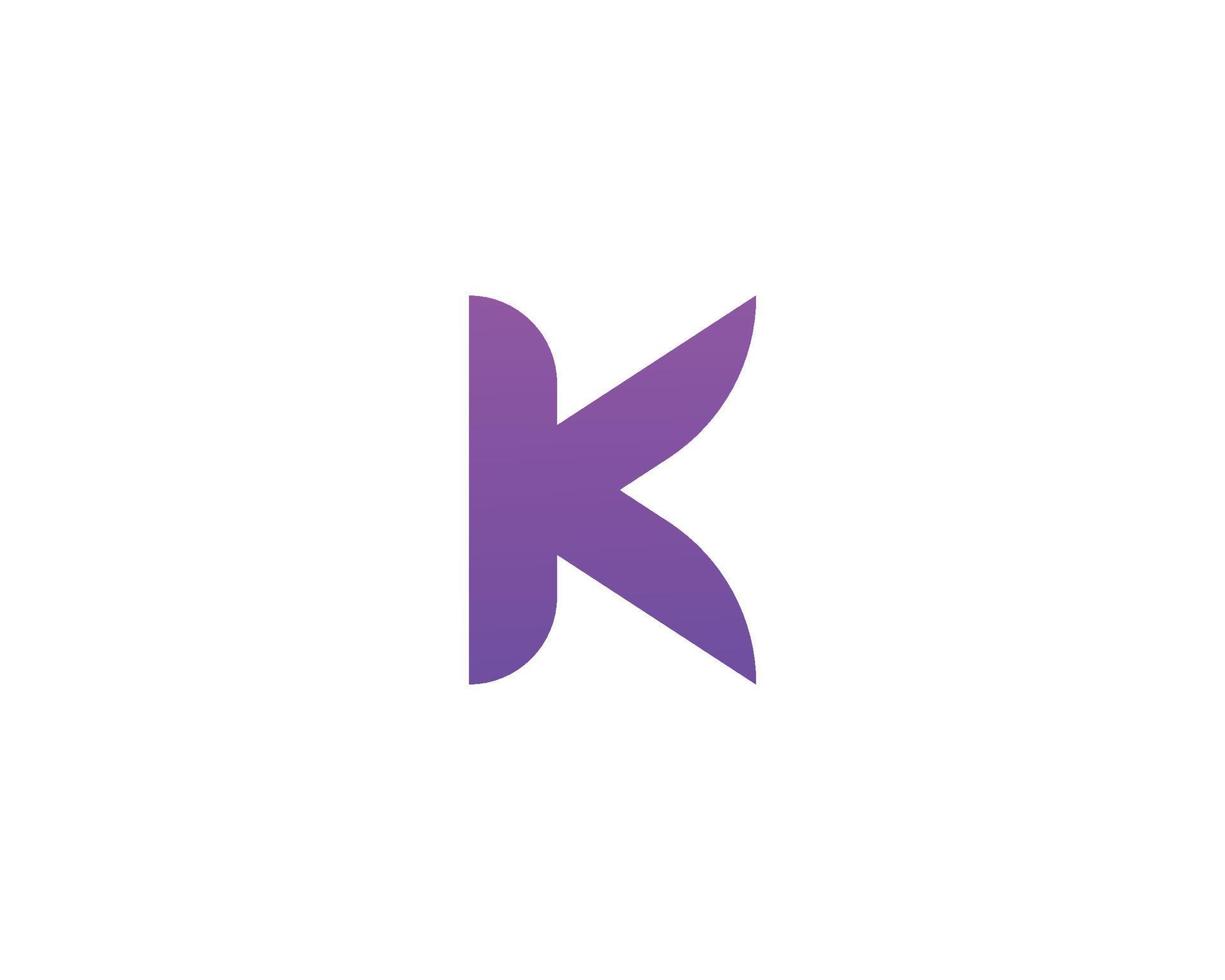 k kk-Logo-Design-Vektorvorlage vektor