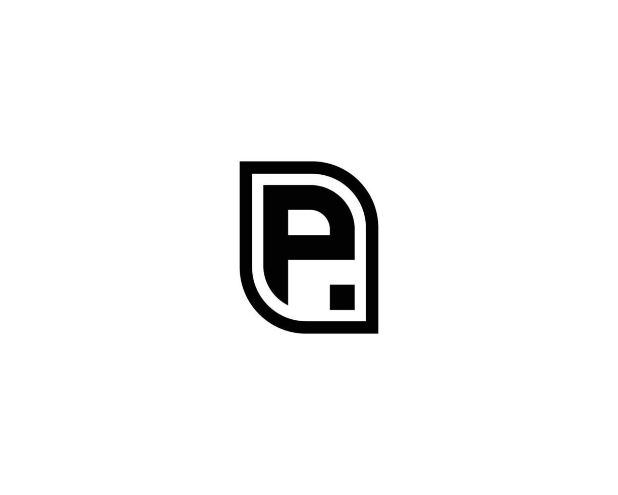 p logotyp design vektor mall