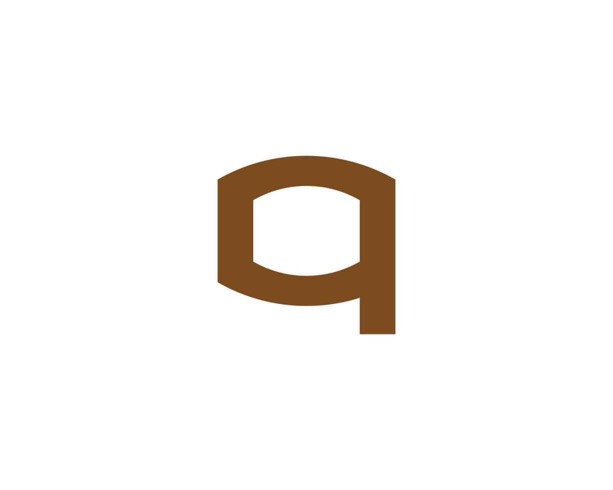 q logotyp design vektor mall