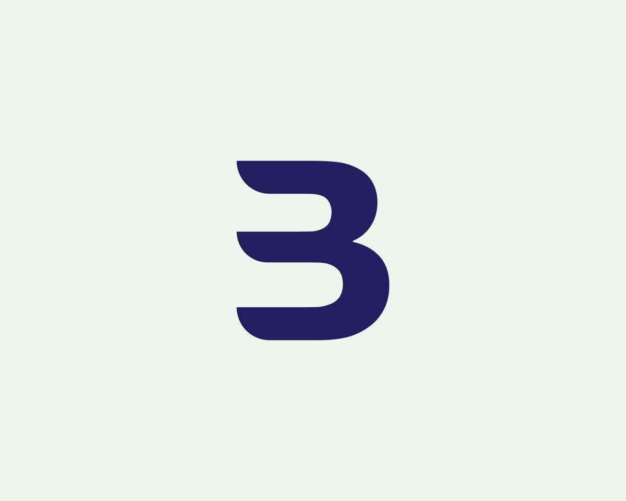 b logotyp design vektor mall