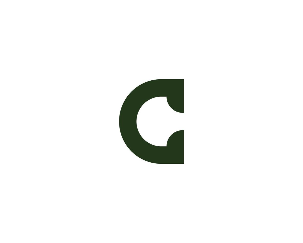 c logotyp design vektor mall