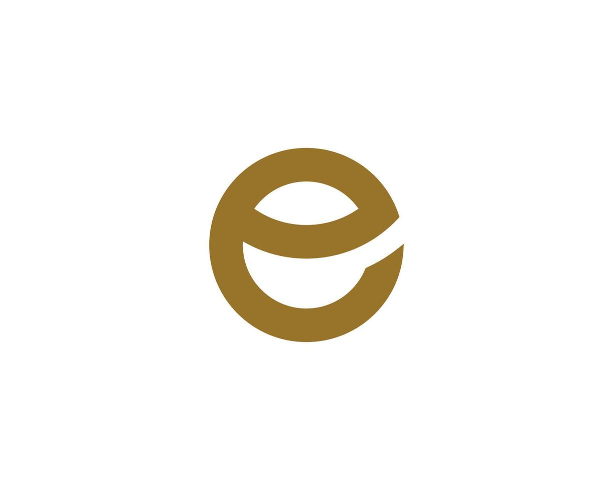 e-Logo-Design-Vektorvorlage vektor