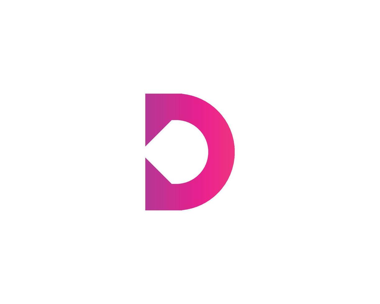 d logotyp design vektor mall