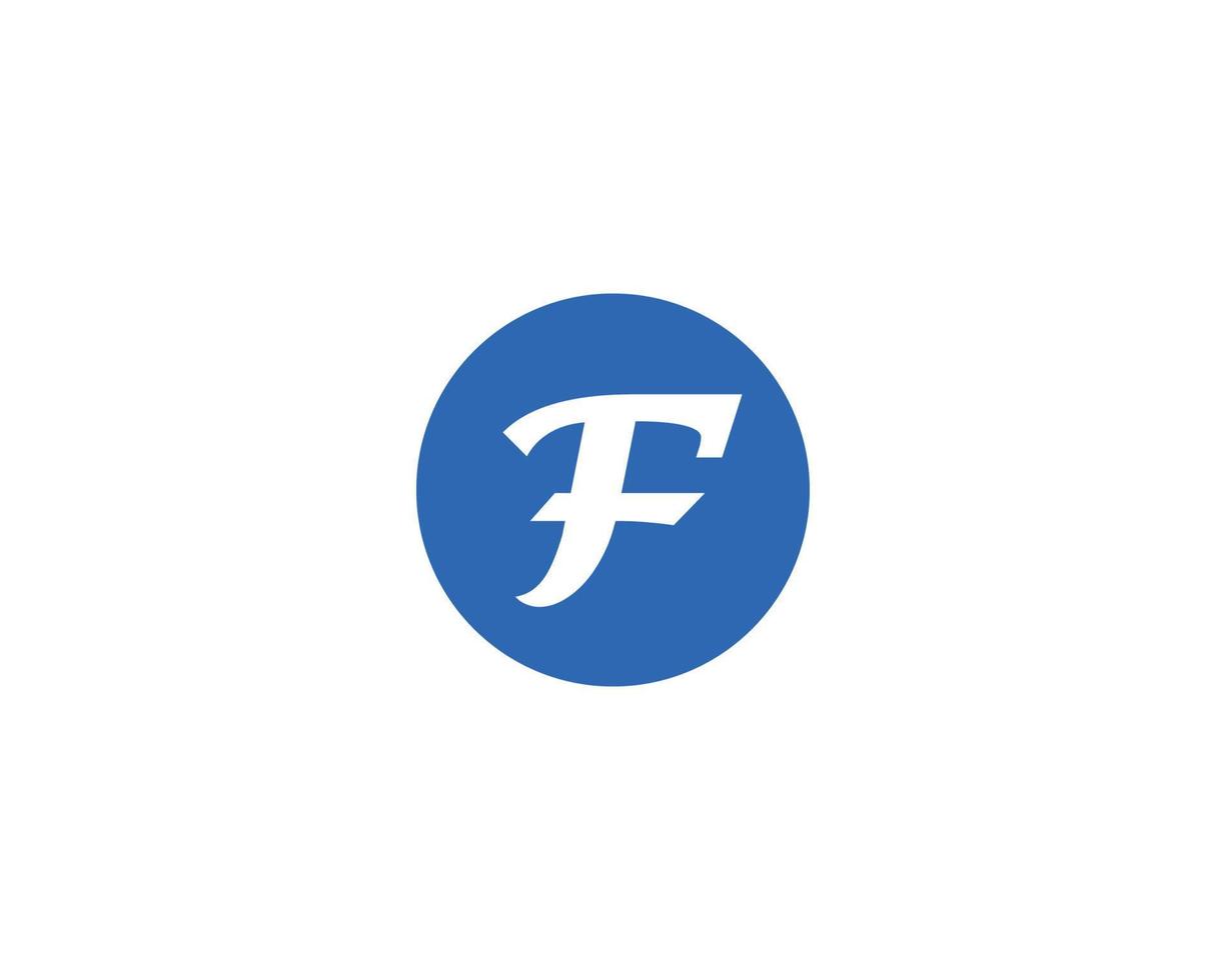 f logotyp design vektor mall