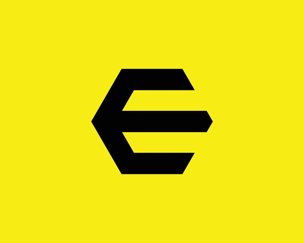 e-Logo-Design-Vektorvorlage vektor