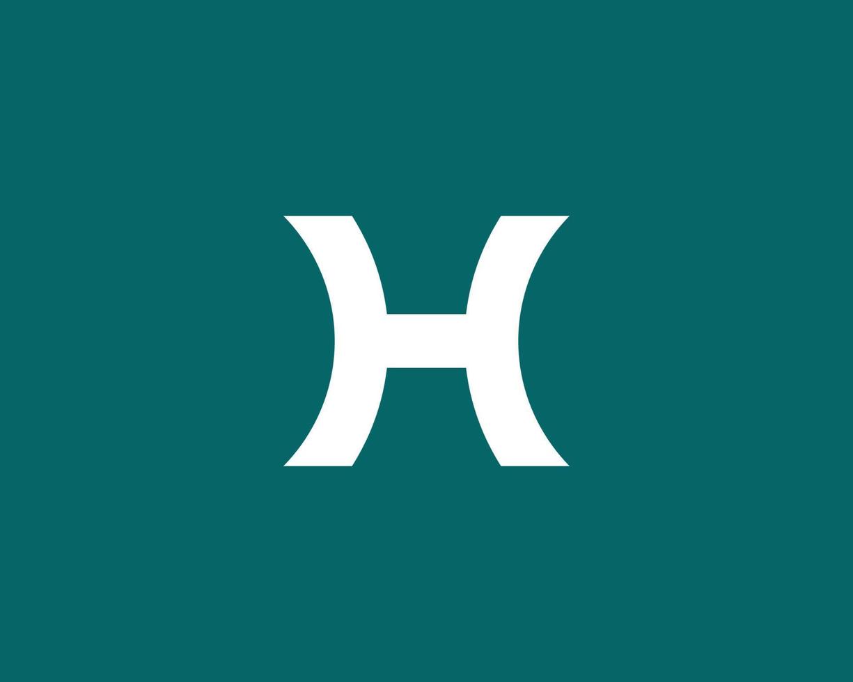 h logotyp design vektor mall