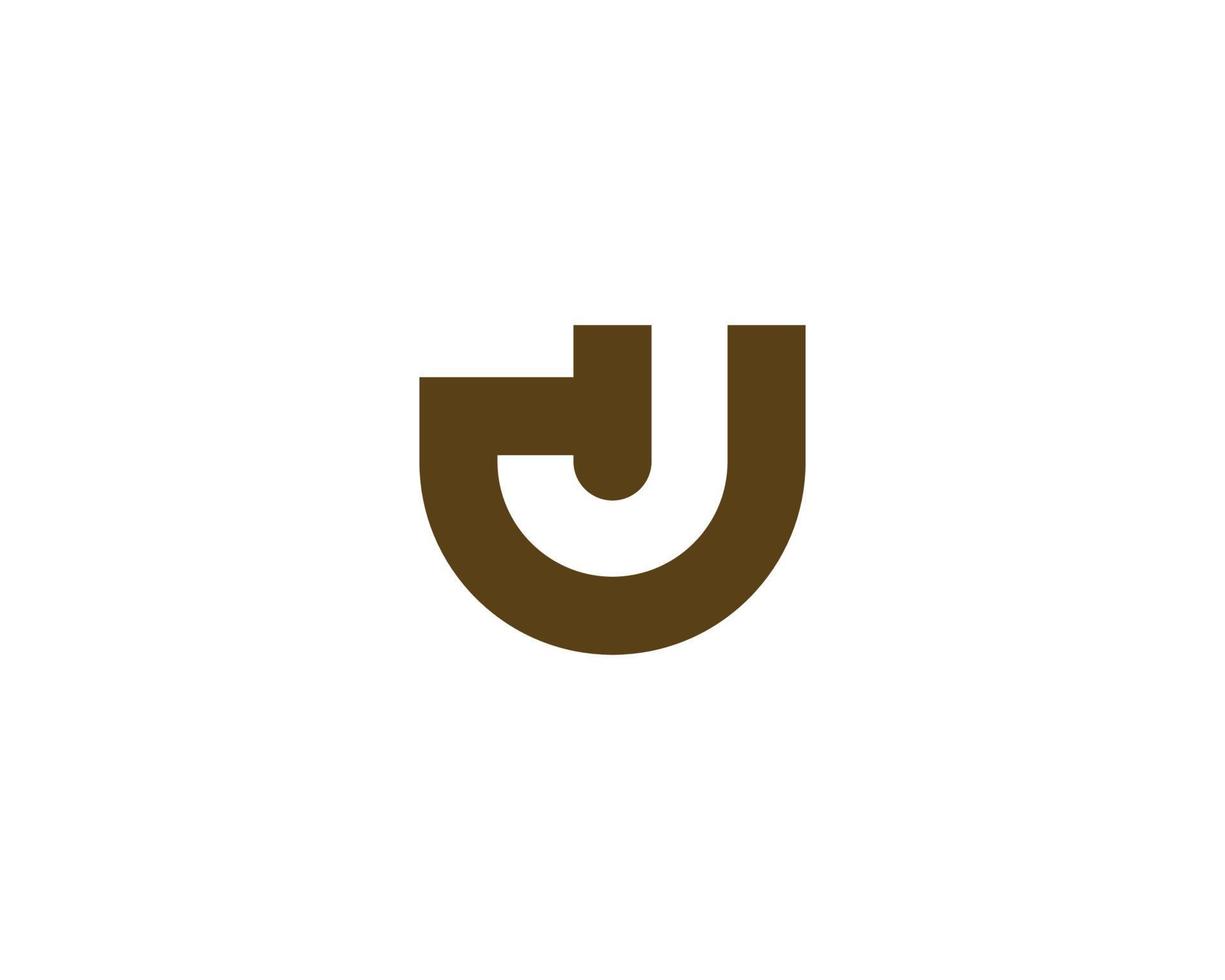 j logotyp design vektor mall