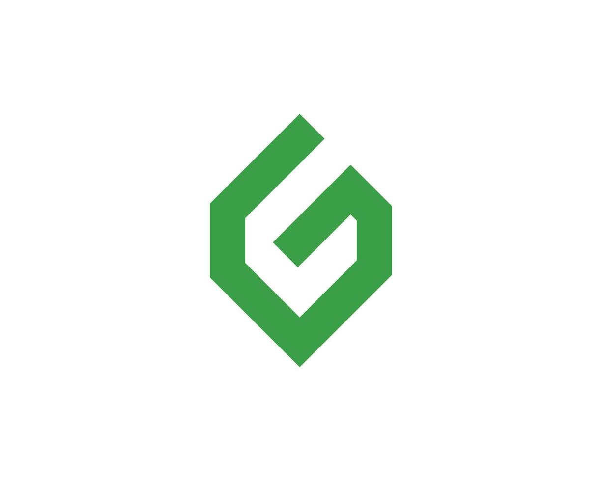 g logotyp design vektor mall