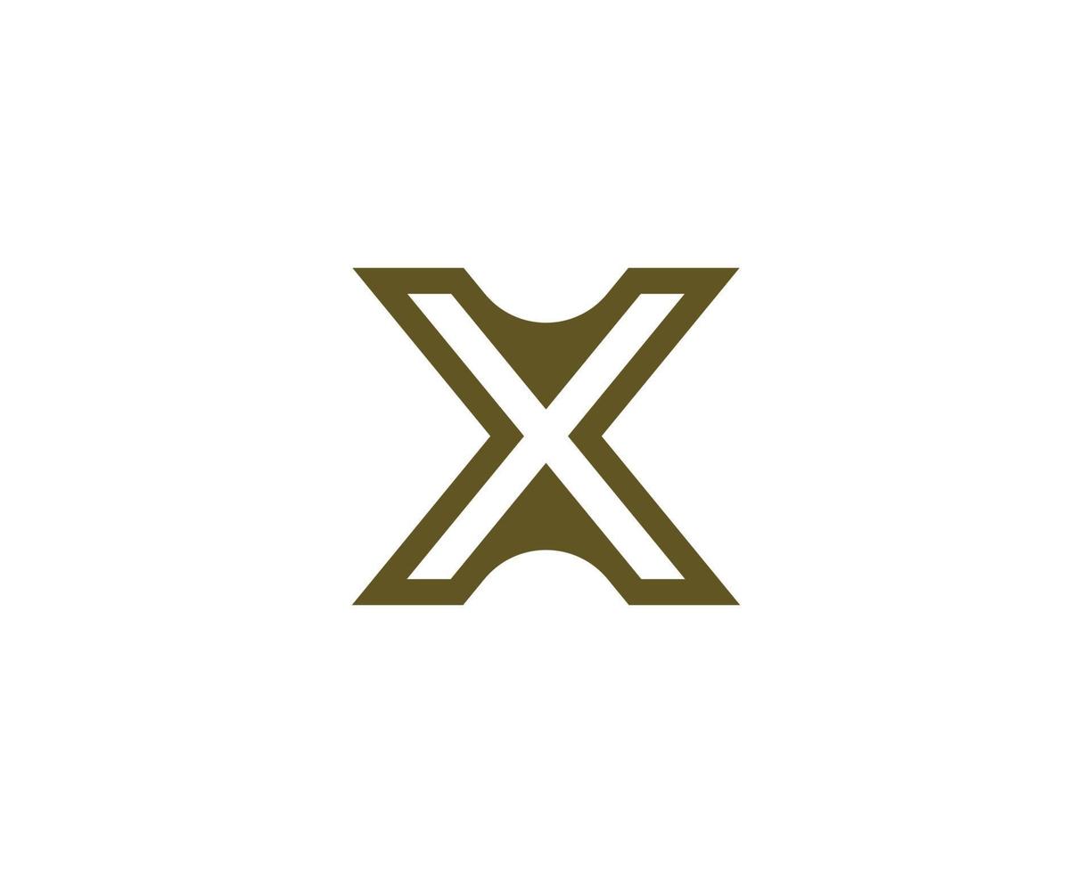 x-Logo-Design-Vektorvorlage vektor