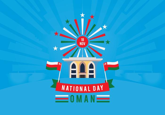 Sultanat av Oman National Day vektor