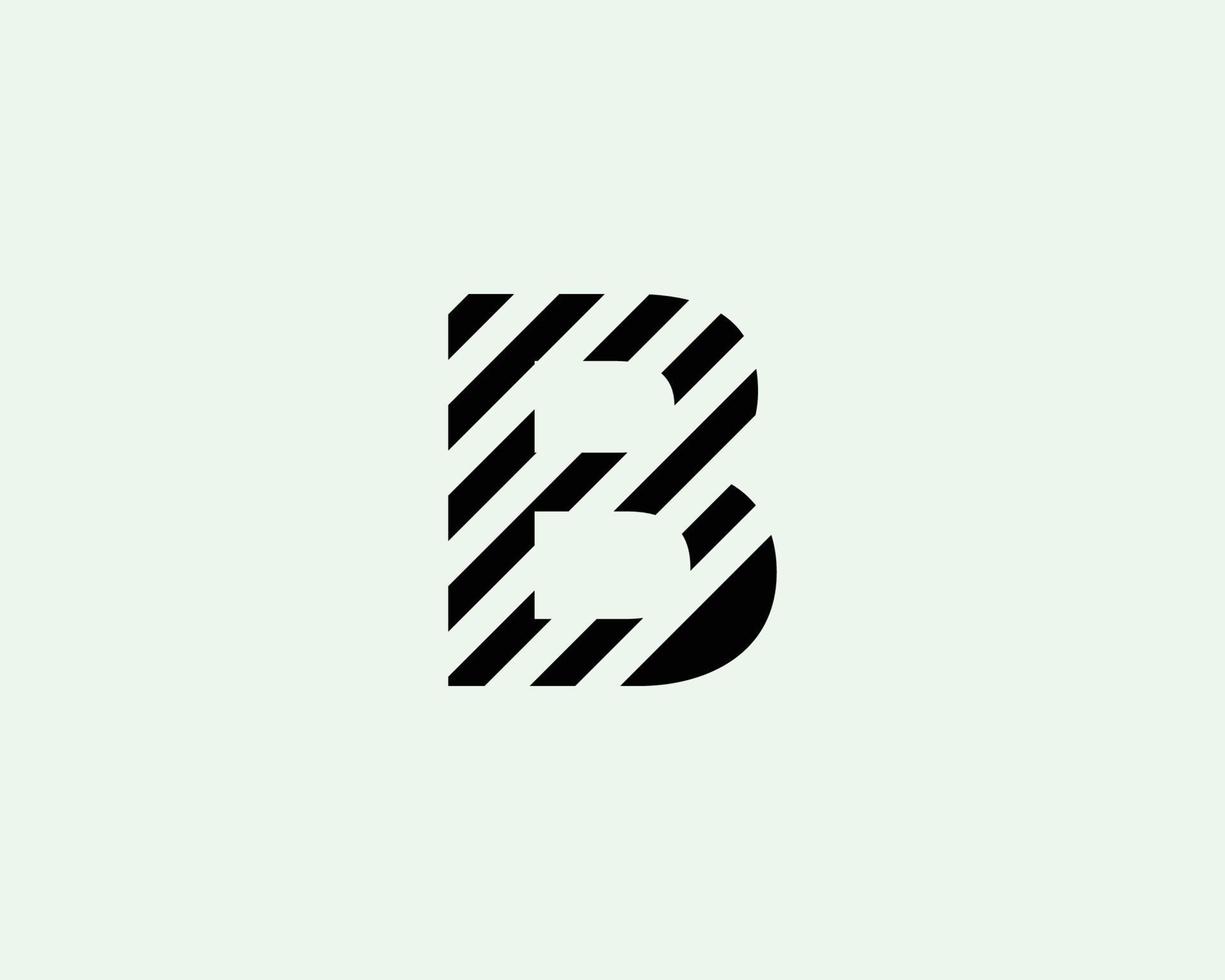 b logotyp design vektor mall