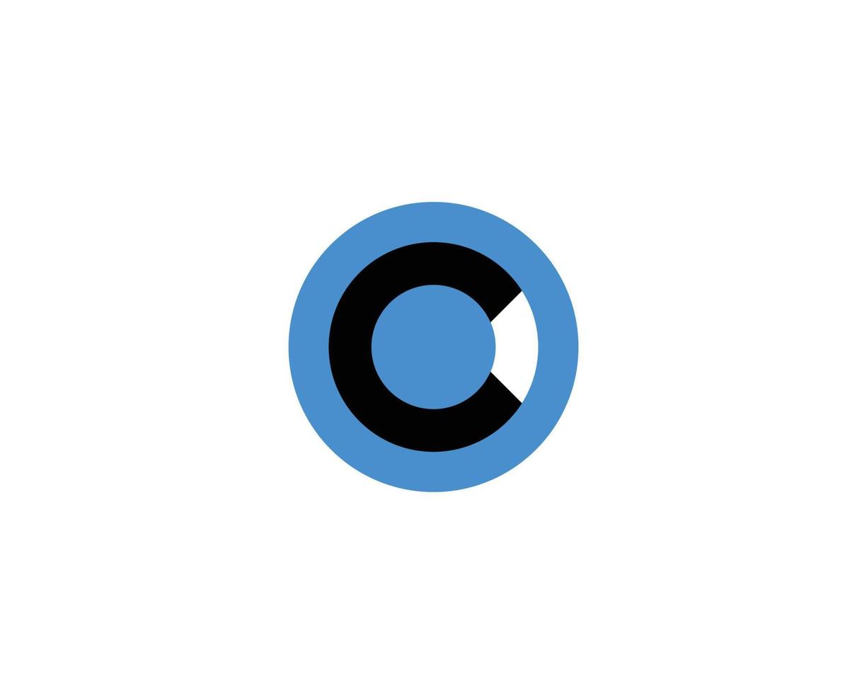 c logotyp design vektor mall