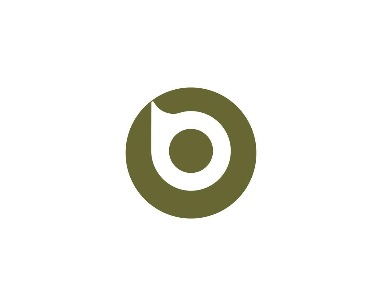 b logotyp design vektor mall