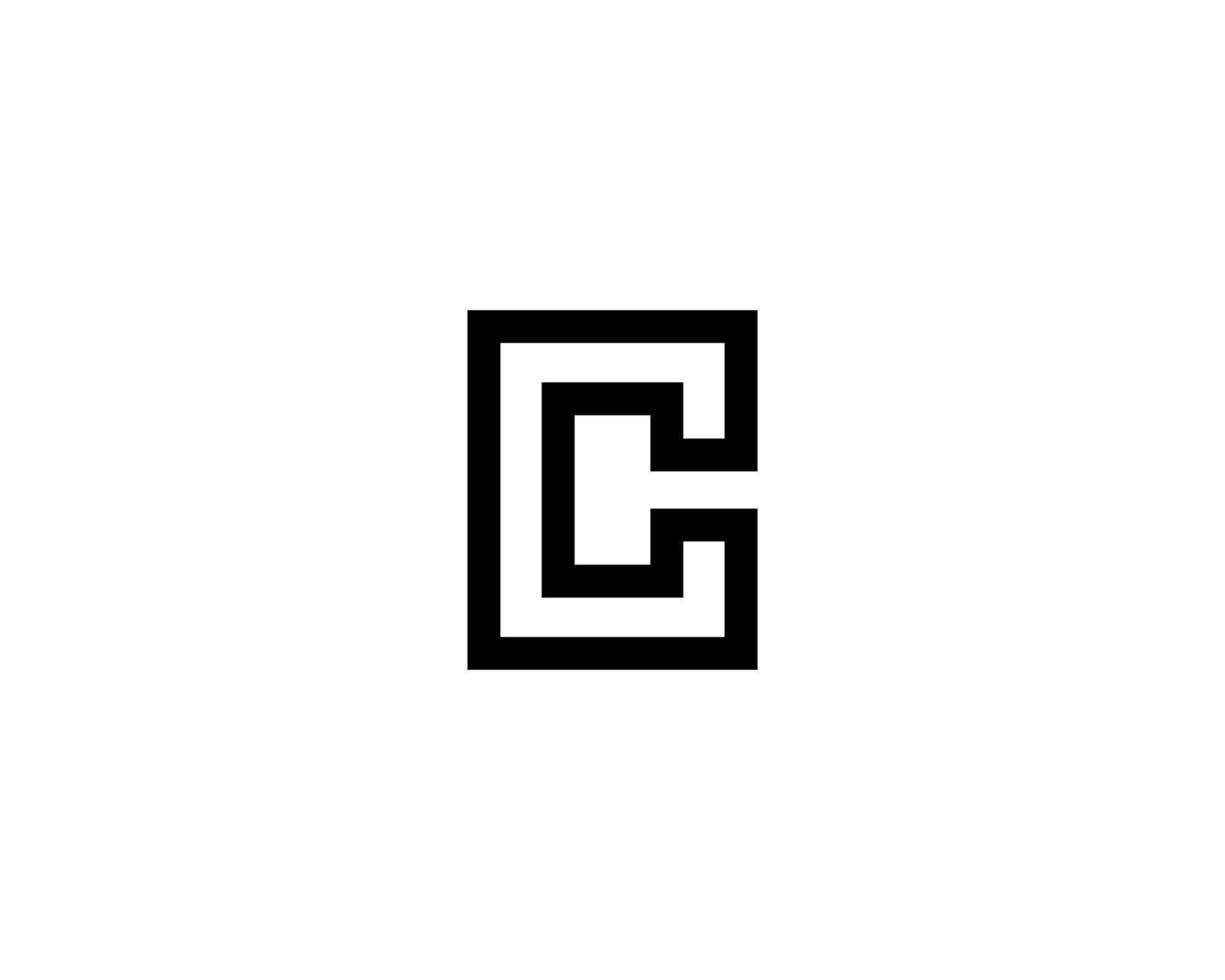 c logotyp design vektor mall