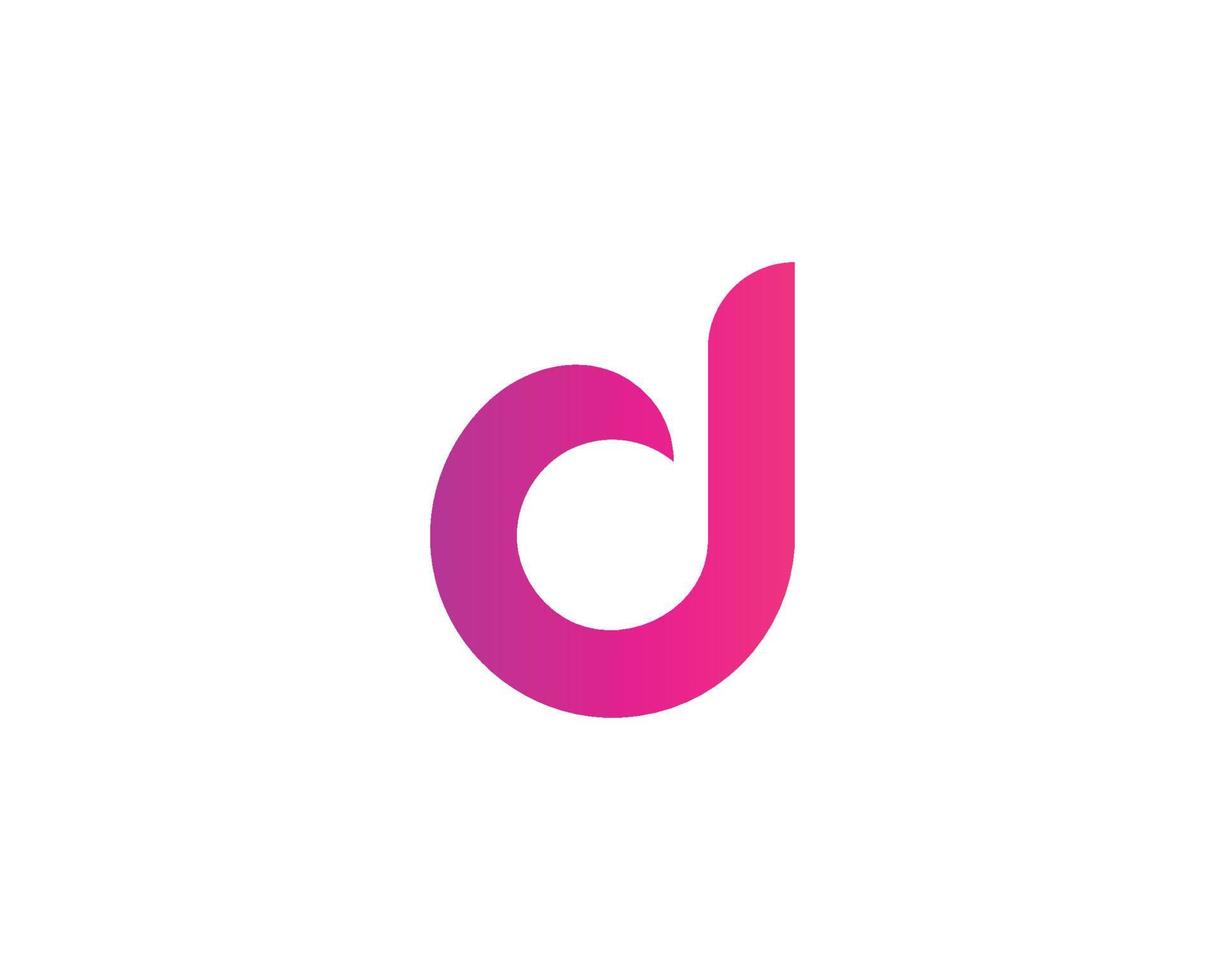 d logotyp design vektor mall