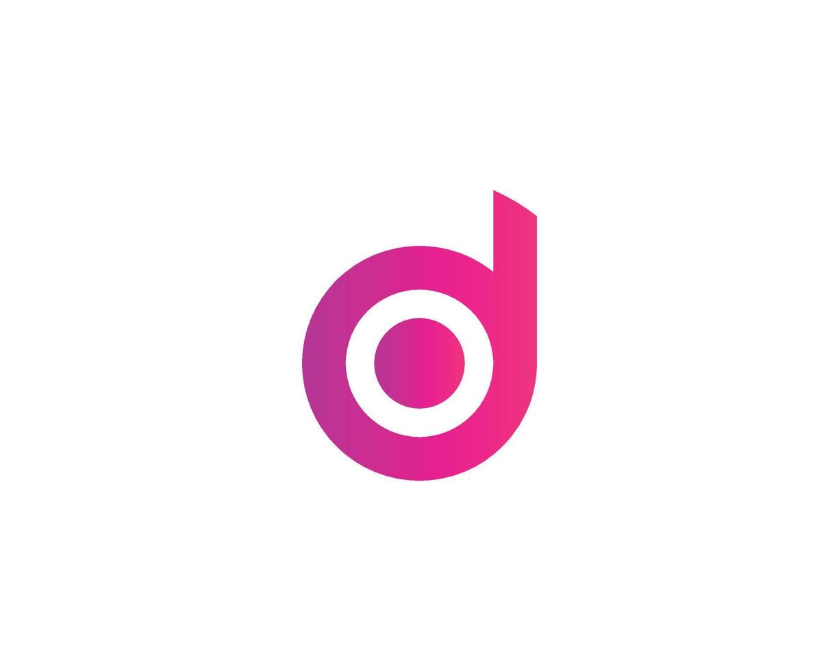 d-Logo-Design-Vektorvorlage vektor