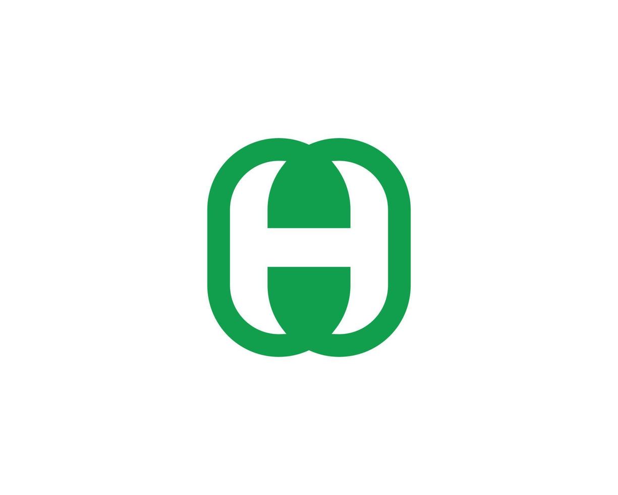 h-Logo-Design-Vektorvorlage vektor