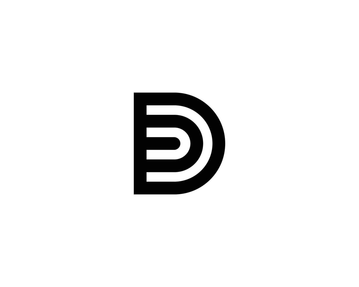 d-Logo-Design-Vektorvorlage vektor