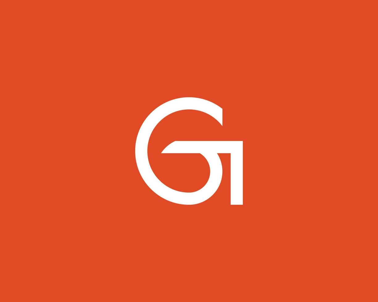 g logotyp design vektor mall