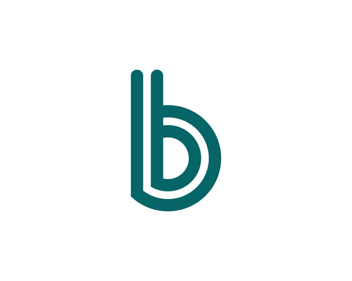 b-Logo-Design-Vektorvorlage vektor