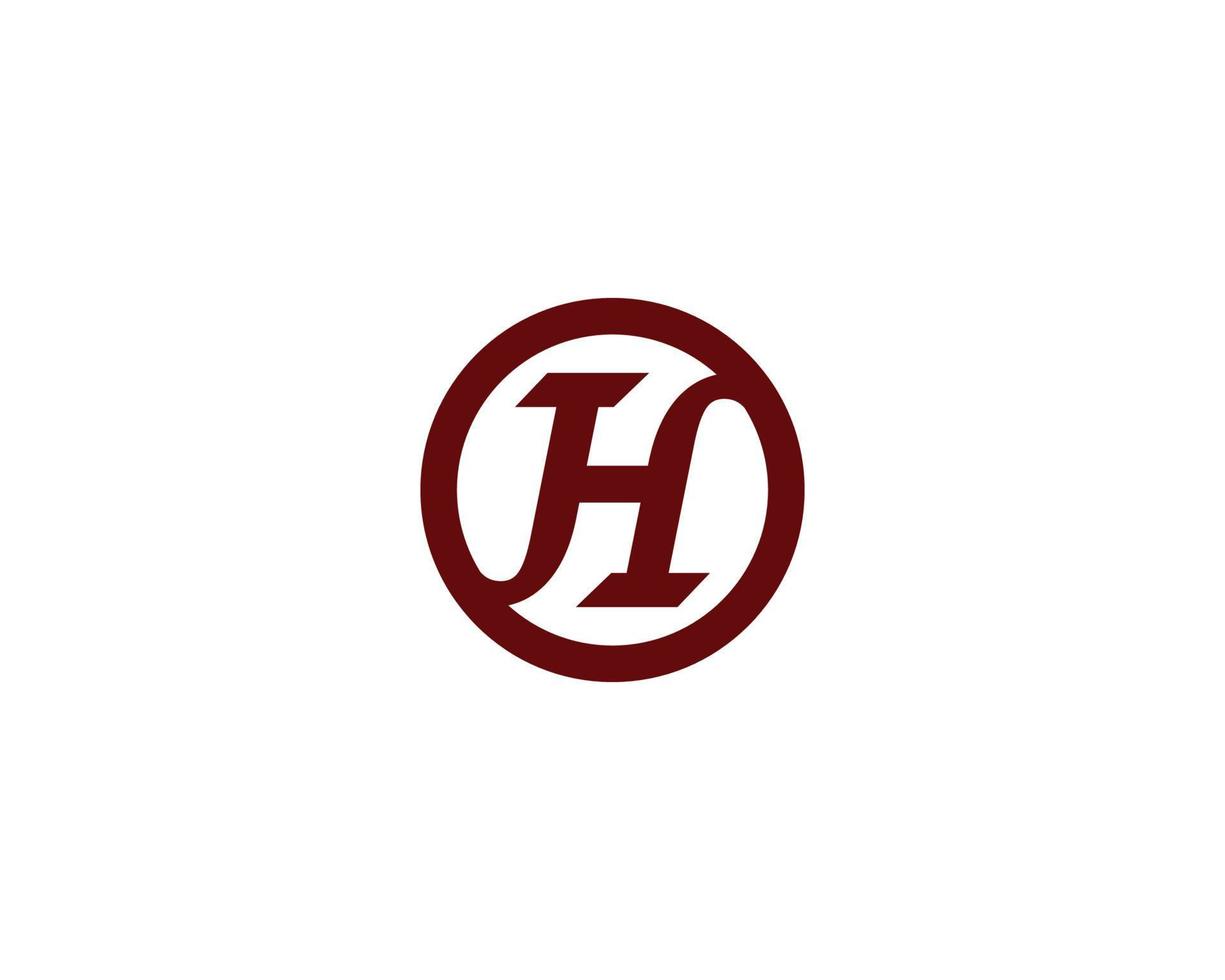 h logotyp design vektor mall