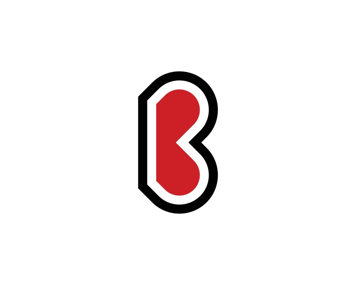 b-Logo-Design-Vektorvorlage vektor