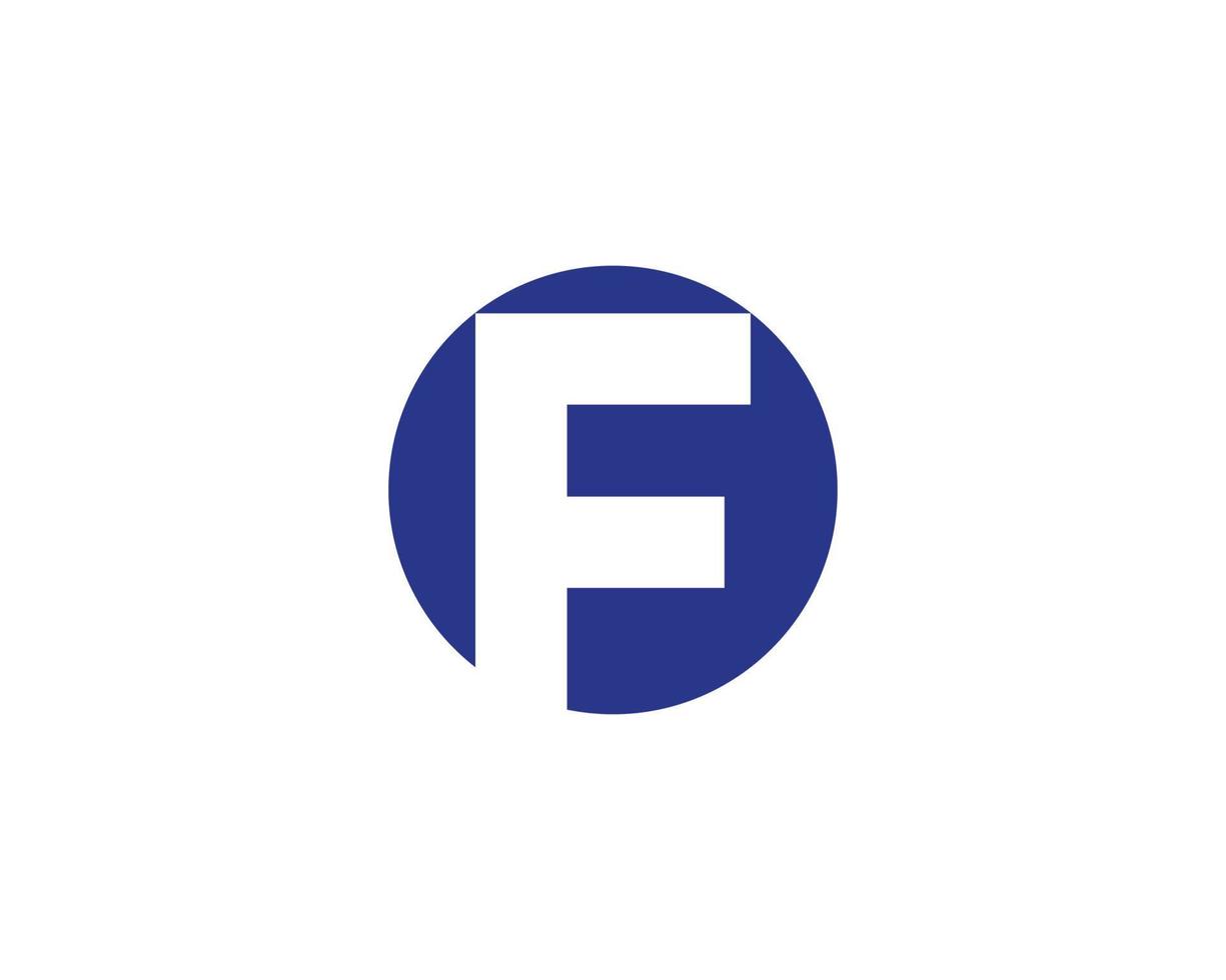f logotyp design vektor mall