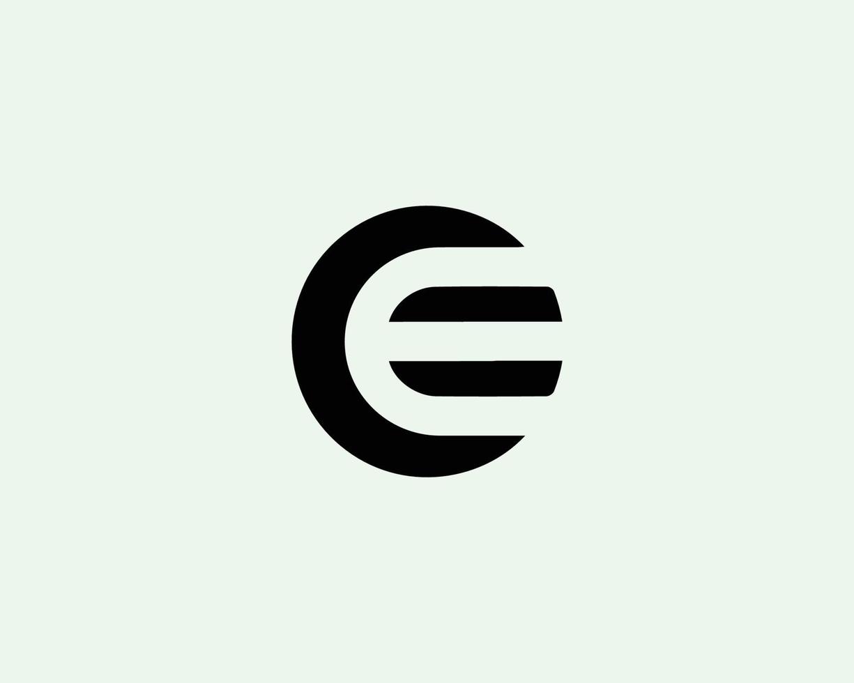 e logotyp design vektor mall