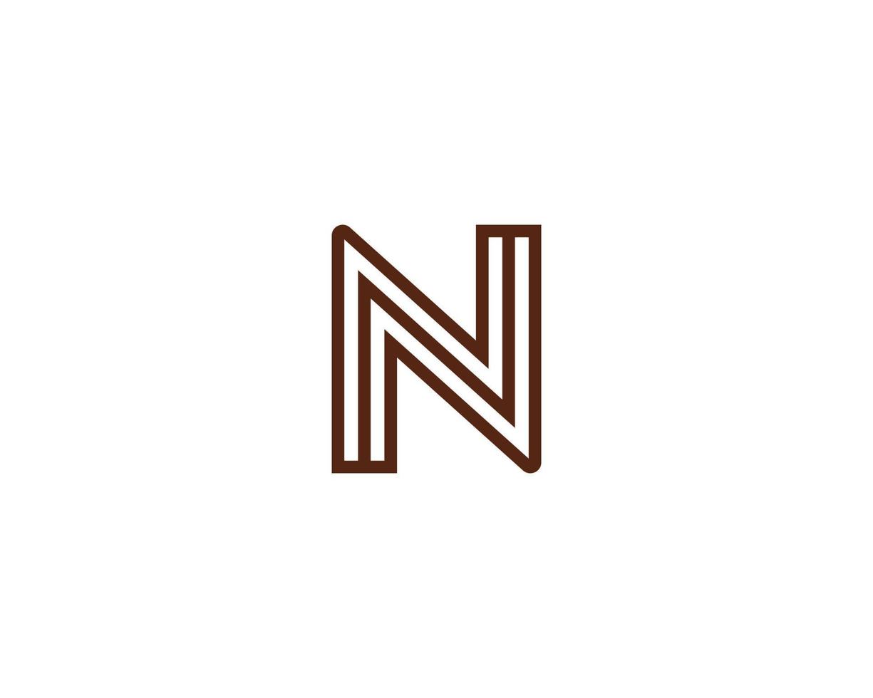 n-Logo-Design-Vektorvorlage vektor