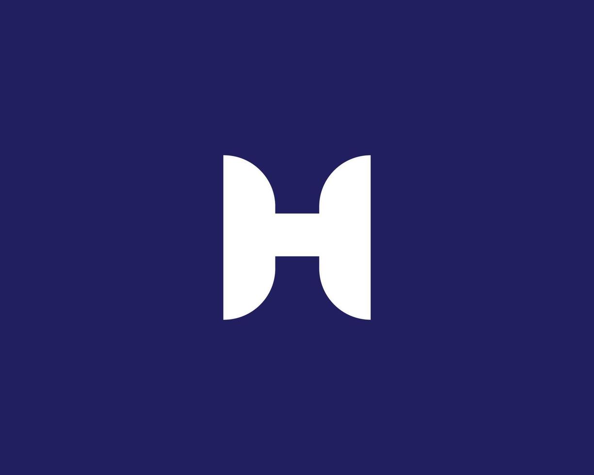 h logotyp design vektor mall