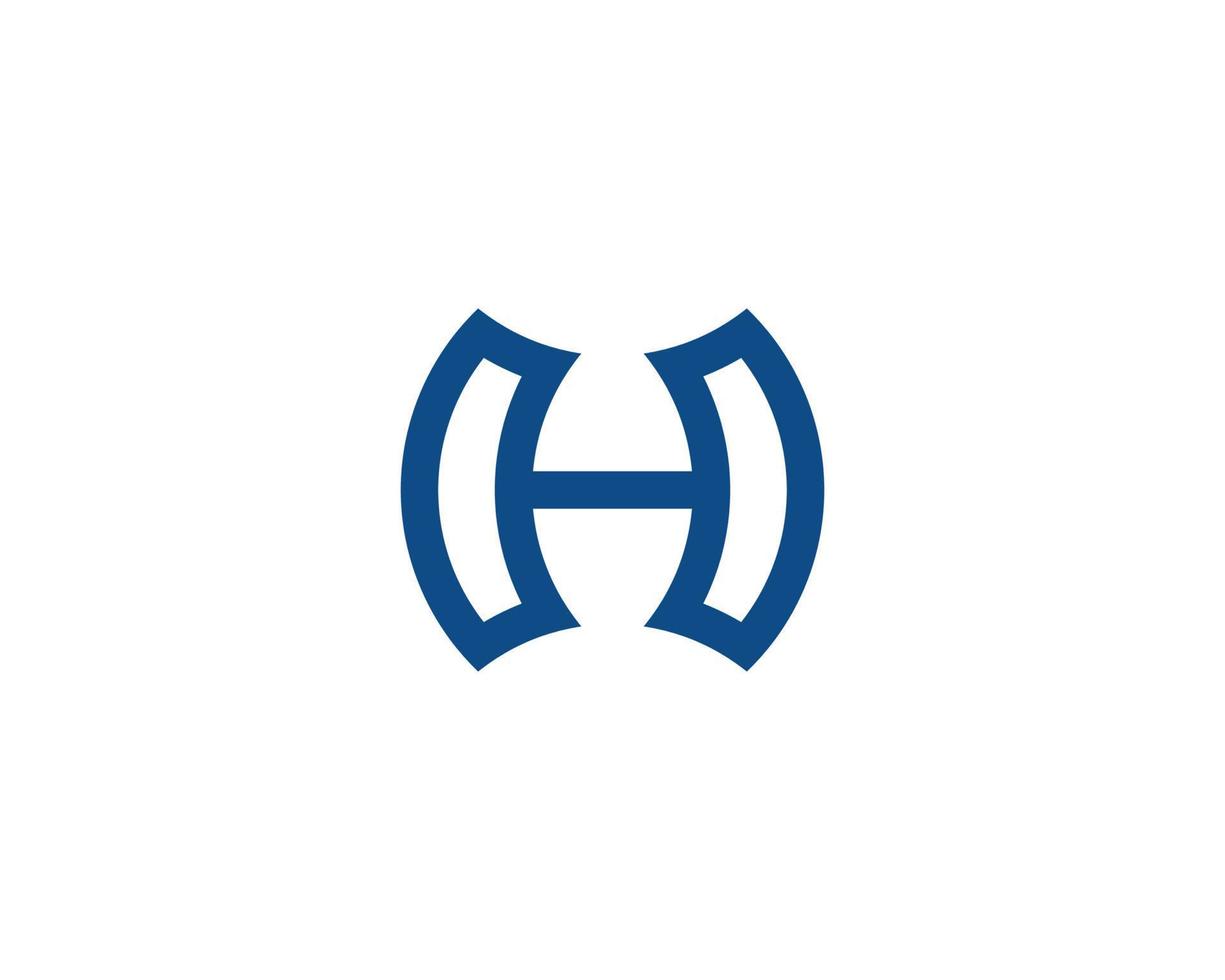 h-Logo-Design-Vektorvorlage vektor