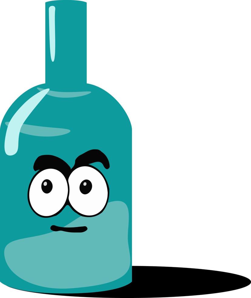 Flasche, Illustration, Vektor auf weißem Hintergrund.