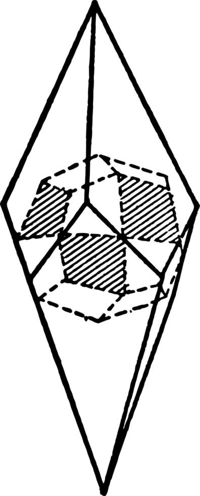 ammonium klorid, årgång illustration. vektor